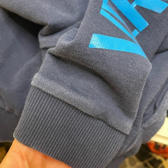 Versace Navy Blue Graphic Zip Sweatshirt Sz 8A 128 cm - Picture 7 of 16